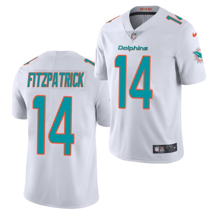 Men Miami Dolphins #14 Ryan Fitzpatrick Nike White Limited NFL Jersey